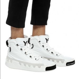 Y-3 Kasabaru high top white size 10 F99801